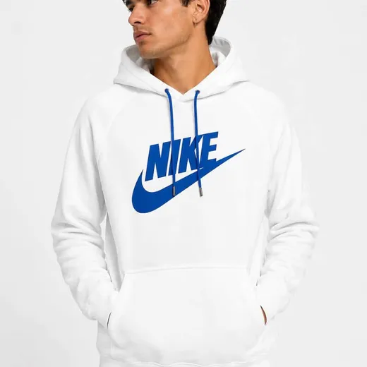 Buso Nike blanco logo azul de la categoría Busos en Busos Medellín