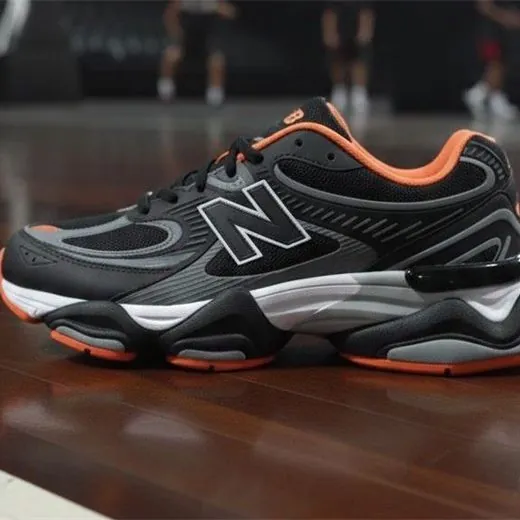 Tenis New Balance negro naranja de la categoría Tenis importados en Busos Medellín